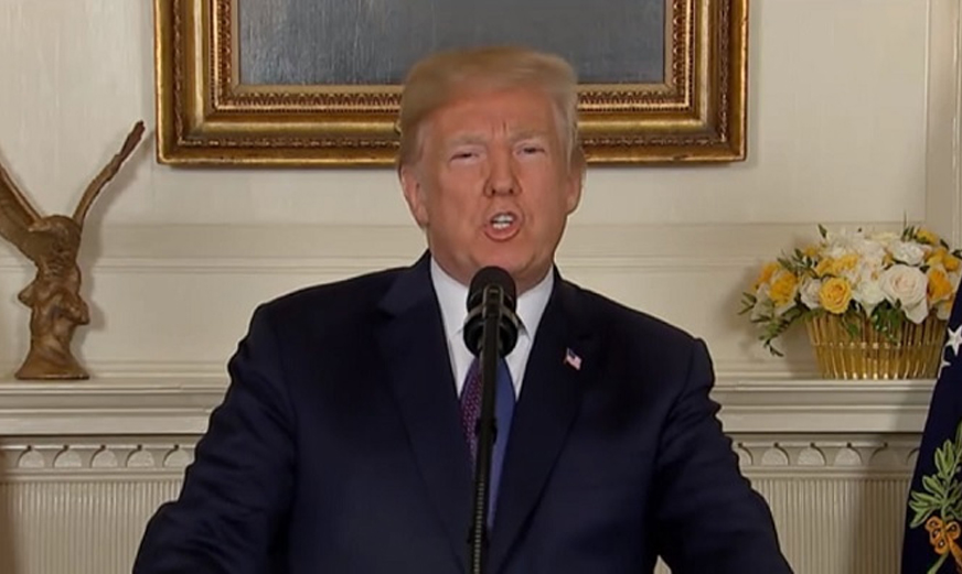 El discurso de Trump luego de atacar Siria