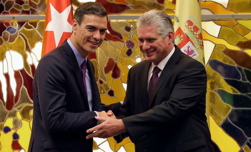 Histórica visita del presidente español Pedro Sánchez a Cuba