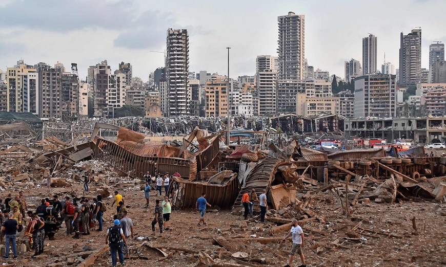Continúa la conmoción por una explosión en el puerto de Beirut