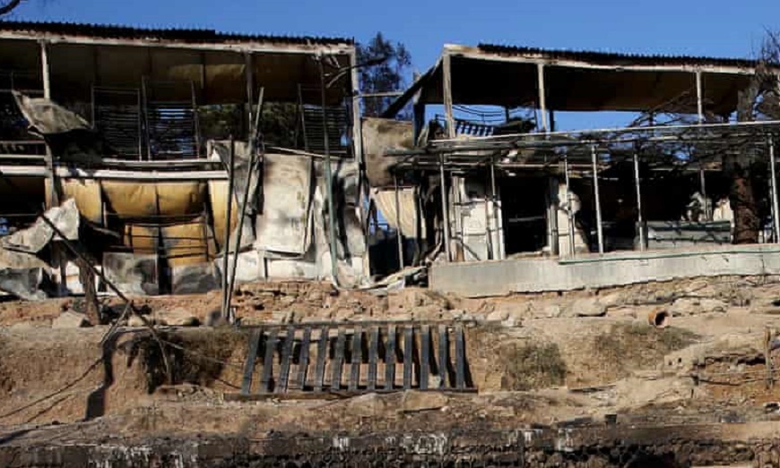 Se incendia el campo de refugiados más grande de Europa