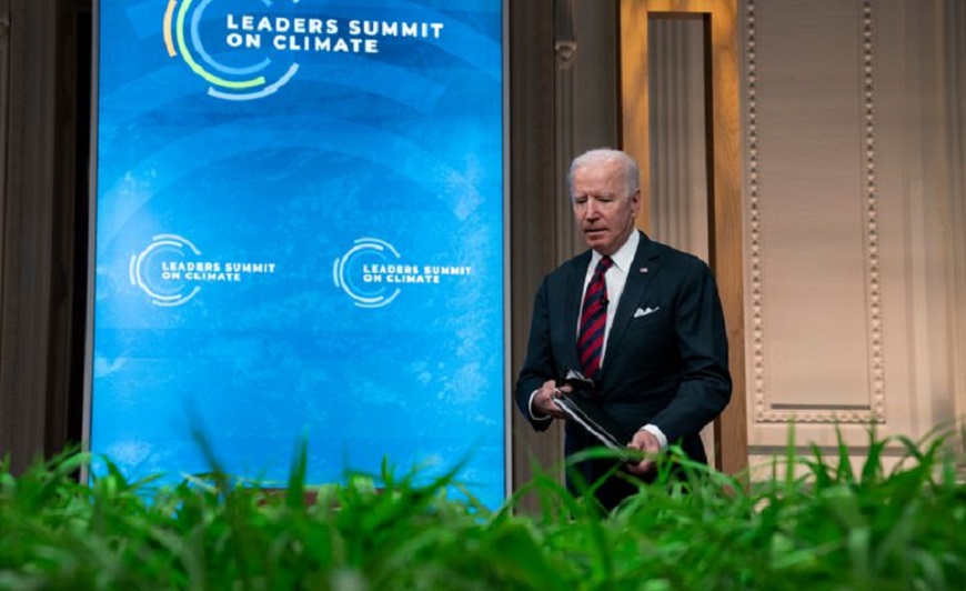 Biden pone a Estados Unidos a la cabeza de la lucha contra el cambio climático