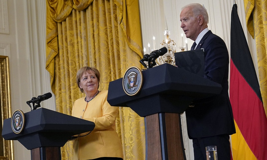 Biden, a favor del pueblo cubano, en la visita oficial de Angela Merkel
