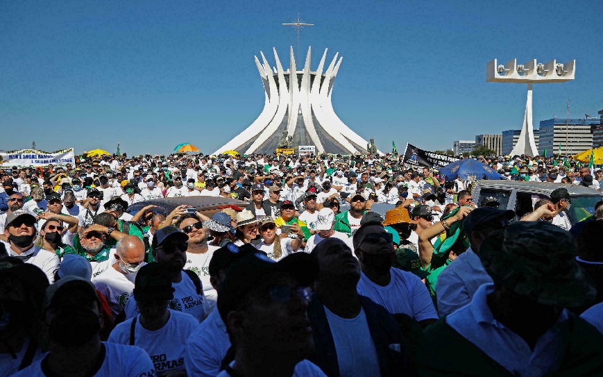 La manifestación convocada por Bolsonaro