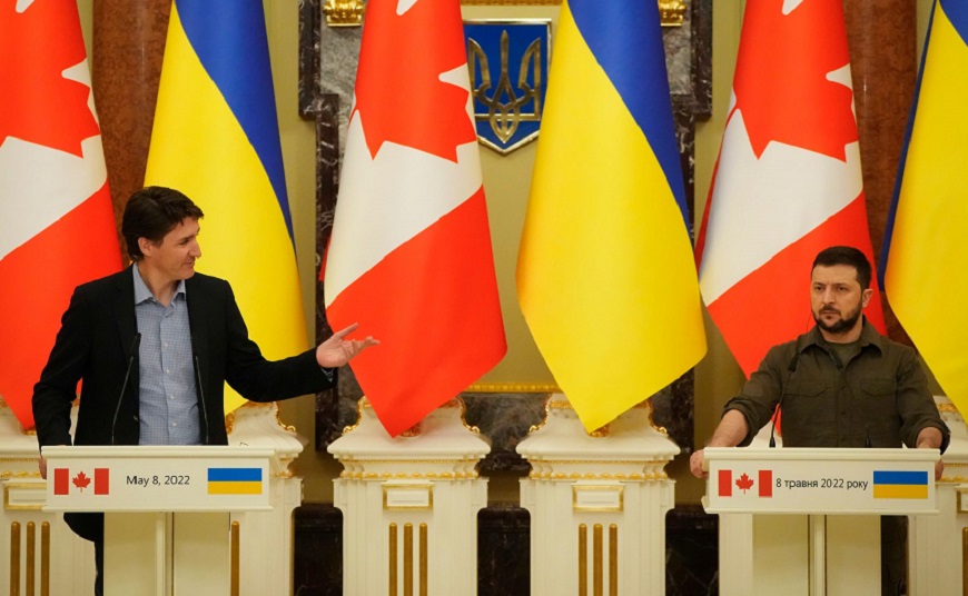 Justin Trudeau visita Kiev en una muestra de apoyo a Ucrania