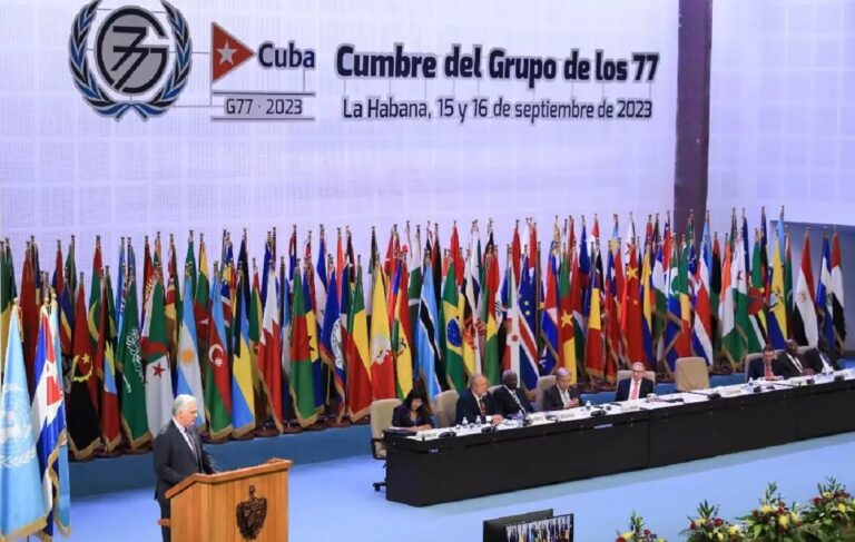 El G77 + China propone «cambiar las reglas del juego» en el mundo