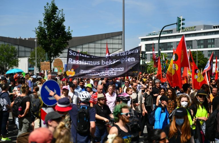 Violencia en un acto de la ultraderecha alemana