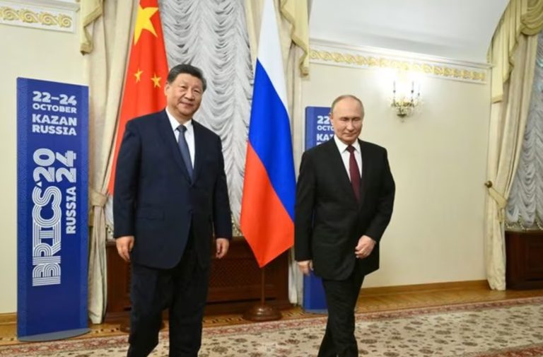 Putin y Xi Jinping se saludaron por el año nuevo