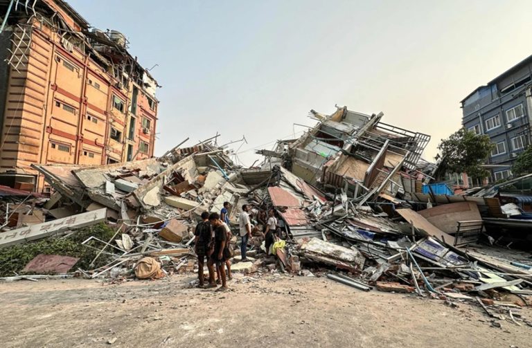 Terremoto en Myanmar: más de 1.600 muertos y 3.000 heridos